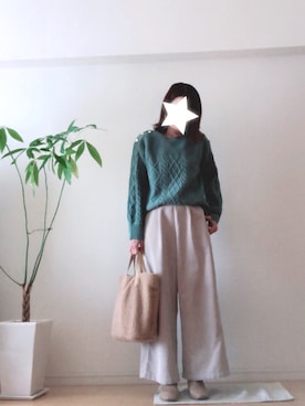 「DRESKIP（ドレスキップ）のアイテム（バッグ）」を使った、kozumiさん（レディース・162cm）の秋コーディネート