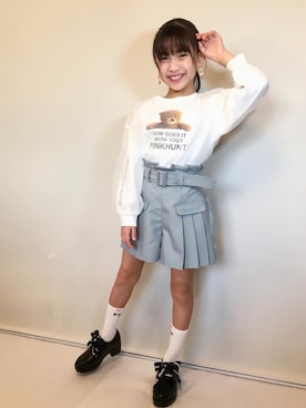 「アイテム（トップス）」を使った、kokonenさん（キッズ・136cm）の夏コーディネート