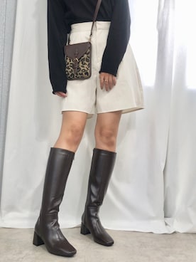 「minia（ミニア）のアイテム」を使った、mayuさん（レディース・160cm）の秋コーディネート