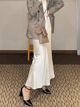 「minia（ミニア）のアイテム」を使った、mayuさん（レディース・160cm）の冬コーディネート