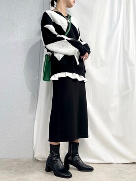 「minia（ミニア）のアイテム」を使った、mayuさん（レディース・160cm）の秋コーディネート