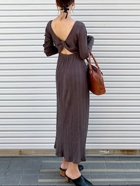 「minia（ミニア）のアイテム」を使った、mayuさん（レディース・160cm）の秋コーディネート