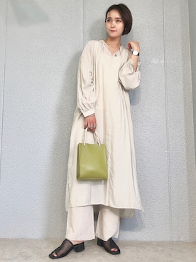 「minia（ミニア）のアイテム」を使った、mayuさん（レディース・160cm）の夏コーディネート