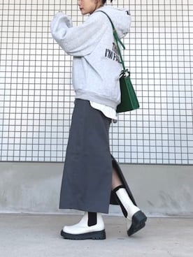 「minia（ミニア）のアイテム」を使った、mayuさん（レディース・160cm）の冬コーディネート
