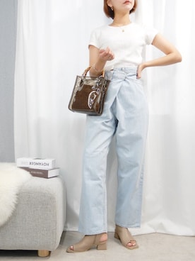 「alala（アララ）のアイテム」を使った、mayuさん（レディース・160cm）の夏コーディネート