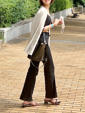 「FURLA（フルラ）のアイテム」を使った、mayuさん（レディース・160cm）の夏コーディネート