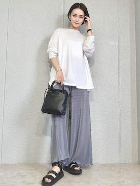 「minia（ミニア）のアイテム」を使った、mayuさん（レディース・160cm）の夏コーディネート