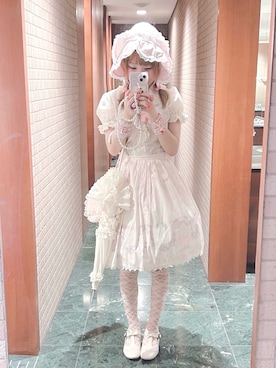 「アイテム（その他ヘアアクセサリー）」を使った、miton さん（レディース・152cm）の夏コーディネート