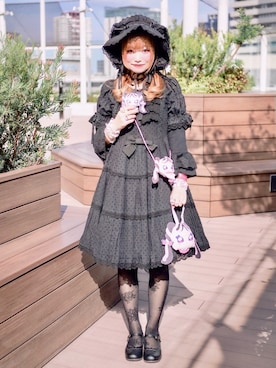 「アイテム（その他ヘアアクセサリー）」を使った、miton さん（レディース・152cm）の秋コーディネート