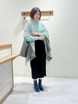 「アイテム（ドレスシューズ、ベージュ系）」を使った、てぃ𖠚໊｡ﾟさん（レディース・165cm）の秋コーディネート