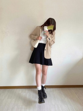 「SONA（ソナ）のアイテム（ジャケット/アウター）」を使った、지수さん（レディース・163cm）の秋コーディネート