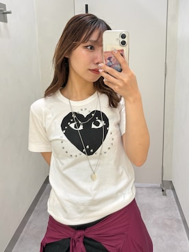 「COMME des GARCONS（コムデギャルソン）のアイテム（トップス）」を使った、ドラムさん（レディース・160cm）の春コーディネート