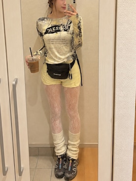 「DIESEL（ディーゼル）のアイテム」を使った、ドラムさん（レディース・160cm）の夏コーディネート