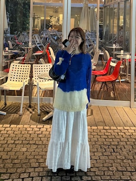 「ZARA（ザラ）のアイテム（ワンピース）」を使った、ドラムさん（レディース・160cm）の秋コーディネート