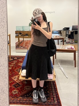 「H&M（エイチ・アンド・エム）のアイテム（トップス）」を使った、深結(みゆ)さん（レディース・159cm）の夏コーディネート