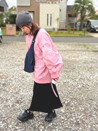 完売品　MAISON SPECIAL ビッグファスナーポケットMA-1 ネイビー MAISON SPECIAL（メゾンスペシャル）の「ビッグファスナー