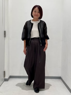 「アイテム（ブルゾン）」を使った、COMME CA ISM STAFFさん（レディース・155cm）の夏コーディネート