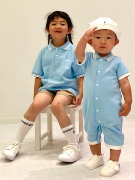 COMME CA ISM STAFFさん(キッズ・80cm)の夏コーディネート