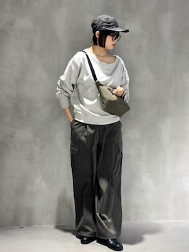 「COMME CA ISM（コムサイズム）のアイテム」を使った、COMME CA ISM STAFFさん（レディース・163cm）の春コーディネート