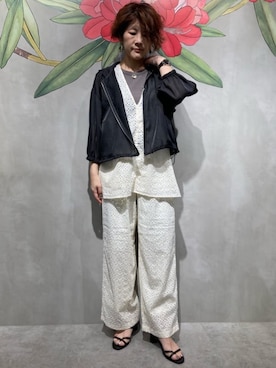 COMME CA ISM STAFFさん（レディース・165cm）の夏コーディネート