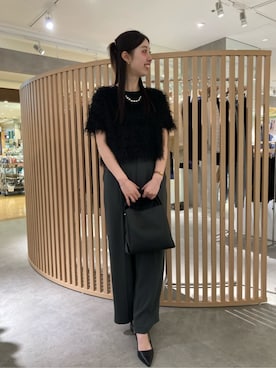 「COMME CA ISM（コムサイズム）のアイテム（パンツ）」を使った、COMME CA ISM STAFFさん（レディース・160cm）の夏コーディネート