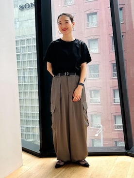 「COMME CA ISM（コムサイズム）のアイテム」を使った、COMME CA ISM STAFFさん（レディース・151cm）の春コーディネート