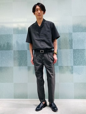 「COMME CA ISM（コムサイズム）のアイテム」を使った、COMME CA ISM STAFFさん（メンズ・175cm）の夏コーディネート