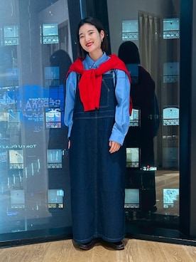 「ONIGIRI（オニギリ）のアイテム」を使った、COMME CA ISM STAFFさん（レディース・151cm）の秋コーディネート