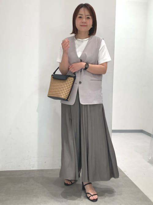 【ＵＶカット・吸汗速乾・接触冷感】kireri　ストレッチドライツイル　ジレ COMME CA ISM｜【UVカット・吸汗速乾・接触冷感】kireri