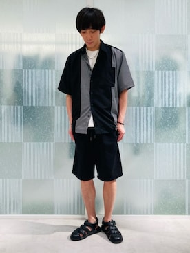 「COMME CA ISM（コムサイズム）のアイテム」を使った、COMME CA ISM STAFFさん（メンズ・175cm）の夏コーディネート