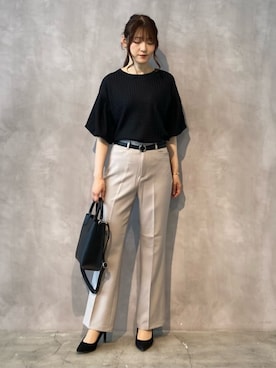 「COMME CA MODELS（コムサモデルズ）のアイテム」を使った、COMME CA ISM STAFFさん（レディース・160cm）の夏コーディネート