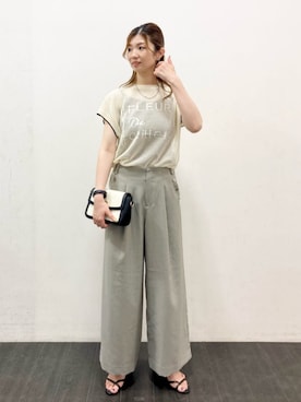 COMME CA ISM STAFFさん（レディース・167cm）の夏コーディネート