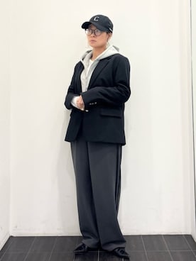「COMME CA ISM（コムサイズム）のアイテム（パンツ）」を使った、COMME CA ISM STAFFさん（レディース・157cm）の春コーディネート