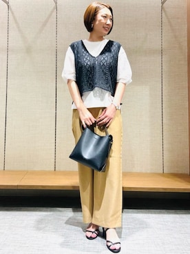 COMME CA ISM STAFFさん（レディース・155cm）の夏コーディネート