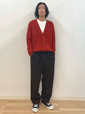 「COMME CA ISM（コムサイズム）のアイテム（パンツ）」を使った、COMME CA ISM STAFFさん（メンズ・175cm）の春コーディネート