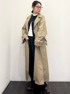 「COMME CA ISM（コムサイズム）のアイテム（パンツ）」を使った、COMME CA ISM STAFFさん（レディース・157cm）の春コーディネート