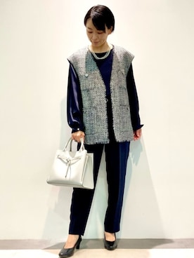 COMME CA ISM STAFFさん(レディース・156cm)の春コーディネート