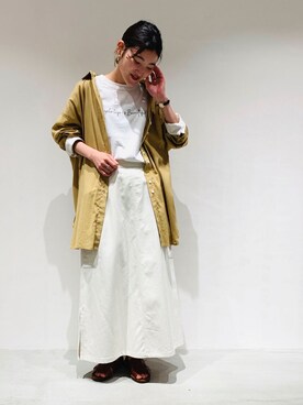 COMME CA ISM STAFFさん（レディース・151cm）の夏コーディネート