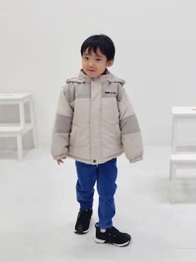 「COMME CA ISM（コムサイズム）のアイテム」を使った、COMME CA ISM STAFFさん（キッズ・100cm）の冬コーディネート
