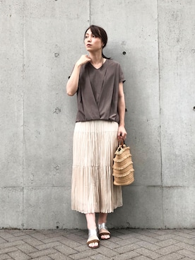 COMME CA ISM STAFFさん（レディース・168cm）の夏コーディネート