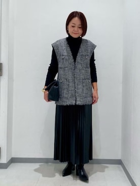 「COMME CA MODELS（コムサモデルズ）のアイテム」を使った、COMME CA ISM STAFFさん（レディース・155cm）の秋コーディネート