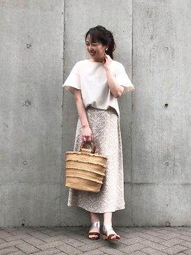 COMME CA ISM STAFFさん（レディース・164cm）の夏コーディネート