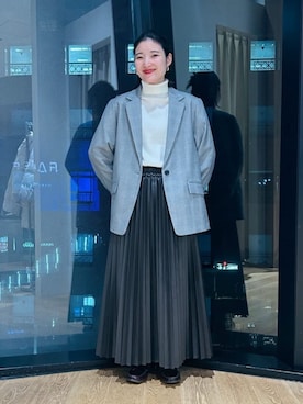 「COMME CA ISM（コムサイズム）のアイテム」を使った、COMME CA ISM STAFFさん（レディース・151cm）の冬コーディネート