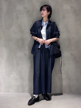 「COMME CA ISM（コムサイズム）のアイテム」を使った、COMME CA ISM STAFFさん（レディース・170cm）の春コーディネート