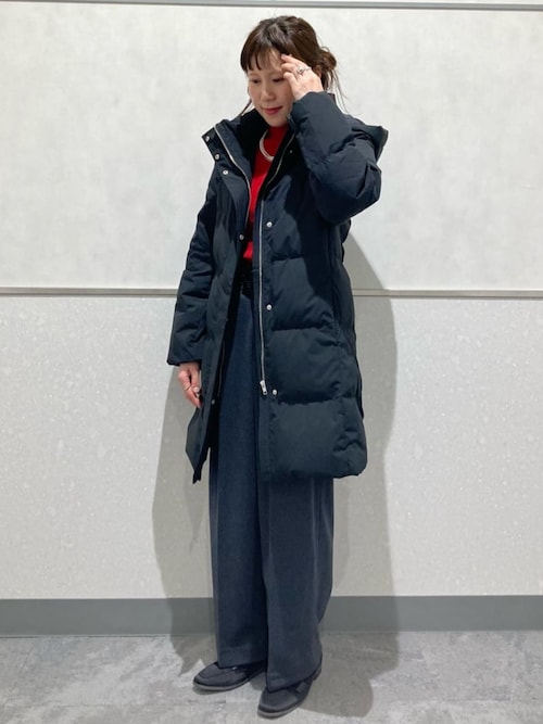 スクエアトゥ　サテンローファー