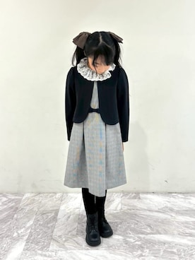 「COMME CA ISM（コムサイズム）のアイテム」を使った、COMME CA ISM STAFFさん（キッズ・125cm）の冬コーディネート