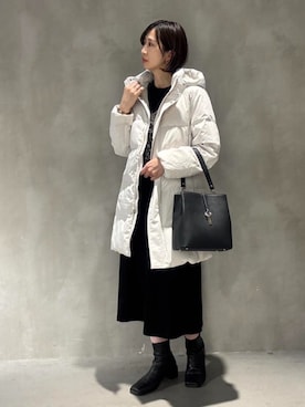 「アイテム（トートバッグ）」を使った、COMME CA ISM STAFFさん（レディース・170cm）の冬コーディネート