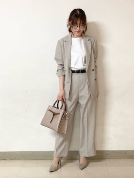 COMME CA ISM STAFFさん（レディース・160cm）の春コーディネート