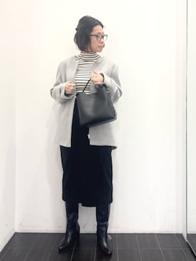 COMME CA ISM STAFFさん（レディース・157cm）の冬コーディネート