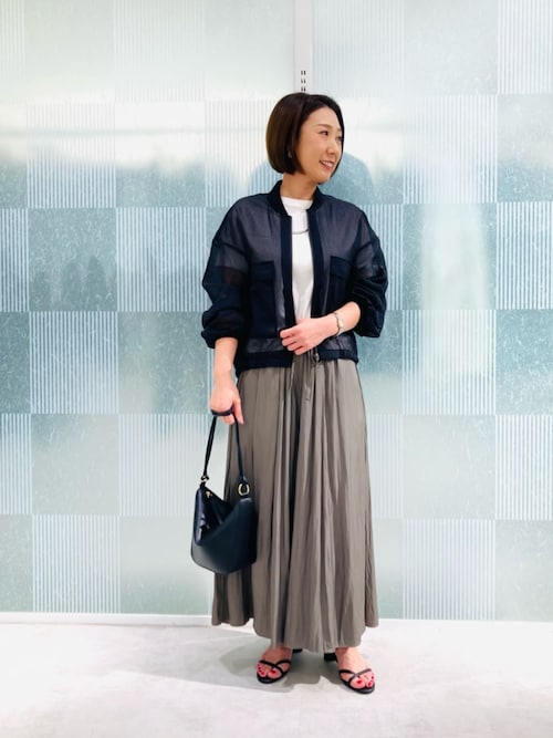 COMME CA ISM（コムサイズム） ブルゾン アウター シアー リップス